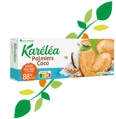 Image KARELEA PALMIERS COCO S/SUCRE100G