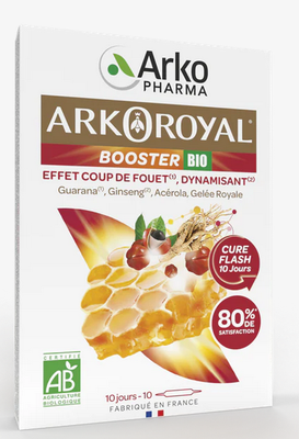 Image ARKOROYAL BOOSTER BIO - Solution buvable, complément alimentaire à visée booster.  - bt 10