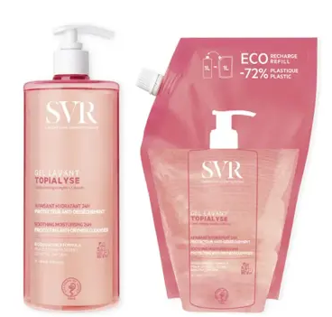 Image SVR Topialyse Gel Lavant 1L + Eco-Recharge 1L