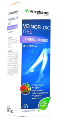 Image VEINOFLUX GEL JAMBES LÉGÈRES EFFET FROID Gel pour les jambes. - tube 150 ml